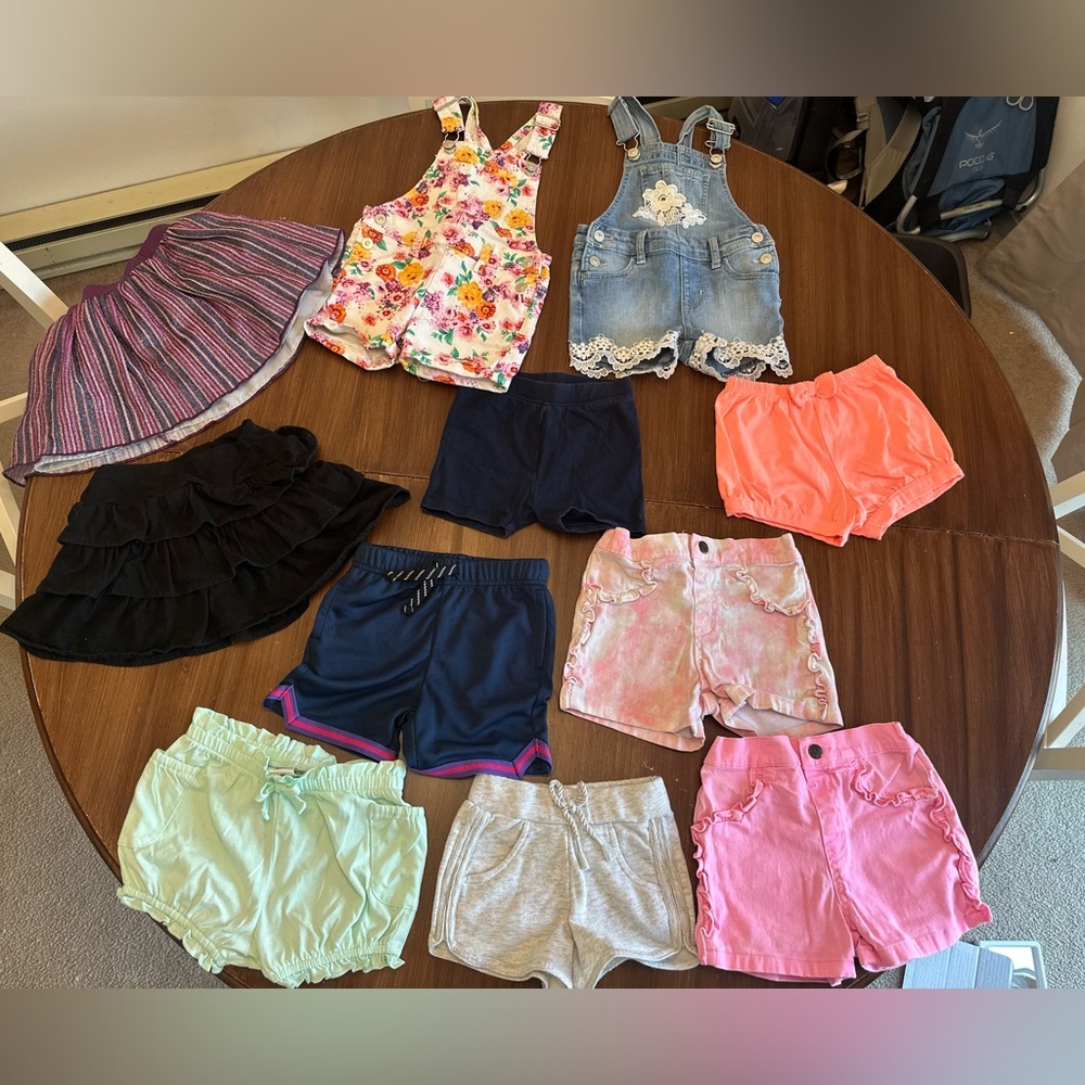Toddler Clothing Bundle - 18 month - 24 month - 2T Bottoms Shorts / Skirts